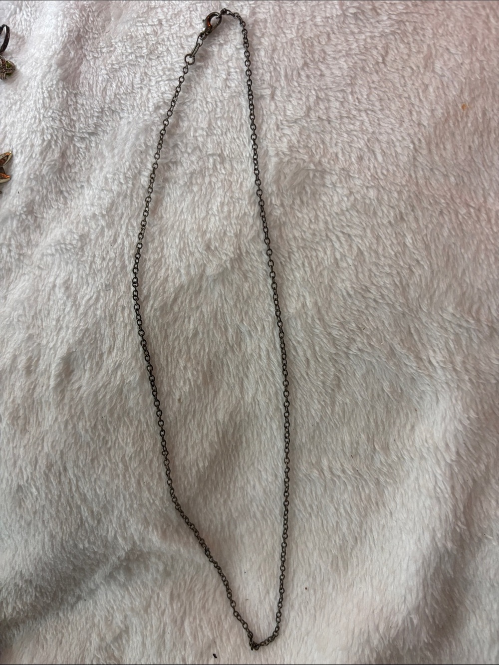 Sterling silver??  Delicate Black Chain Necklace - Classic Women’s Accessory